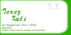 terez kuli business card